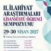 II. İlahiyat Araştırmaları Lisansüstü Öğrenci Sempozyumu